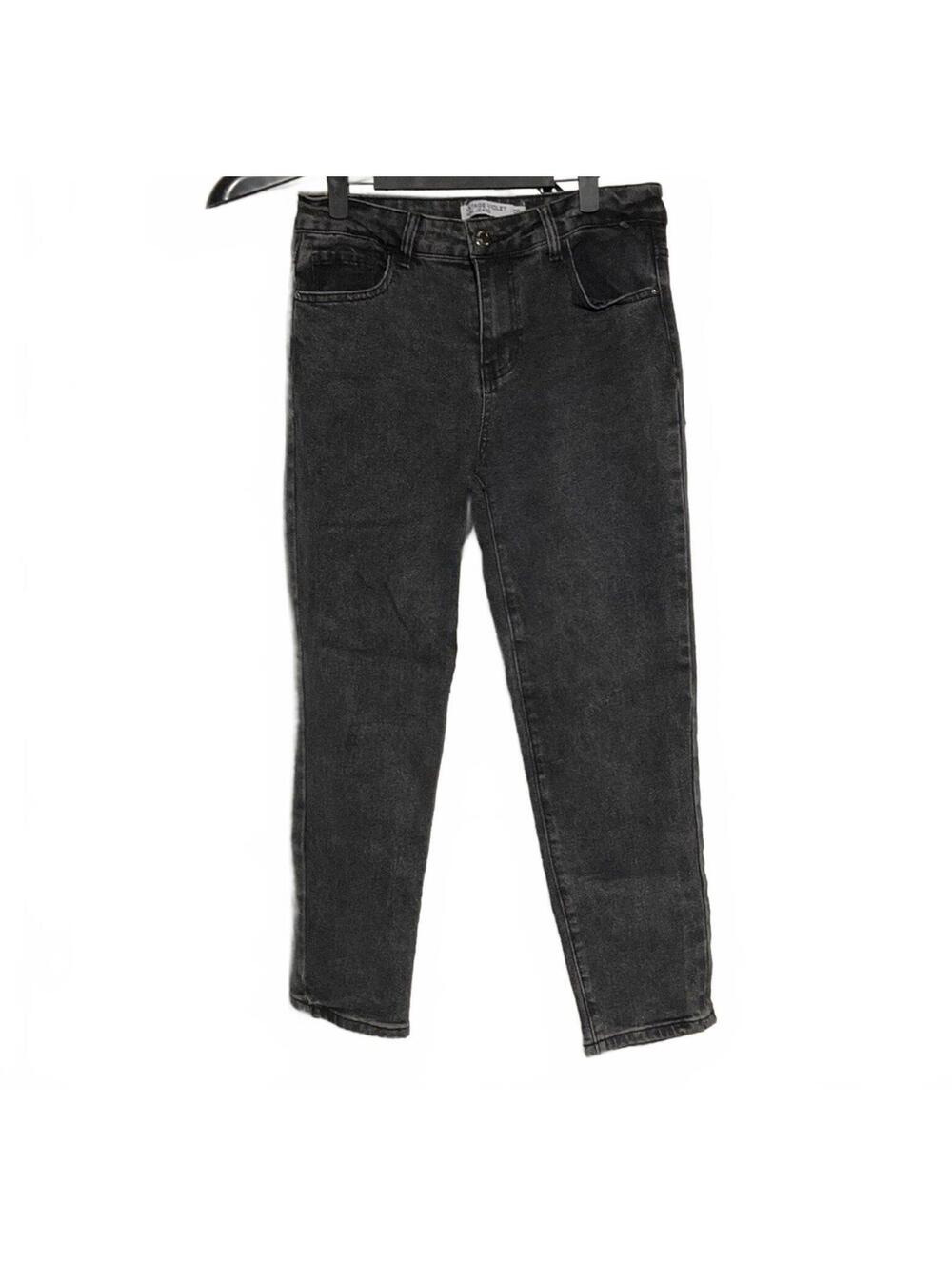 Vintage Violet Mom Jeans 10P Black Denim Stretch